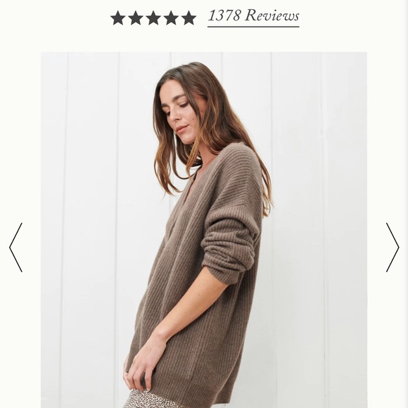 Jenni Kayne Cashmere Cocoon Cardigan, Large - Picture 4 of 5